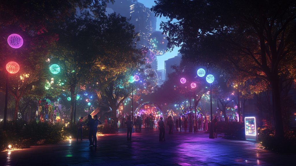 _A_realistic_urban_forest_at_night_illuminated_b_0a2b2d1e-b0d4-475c-a968-def7782ae9f3